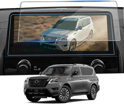 Tempered Glass Screen Protector for Nissan Armada 2021-2024,Infotainment Navigation Screen Film Compatible With Armada 2024 2023 Accessories - 12.3 inch
