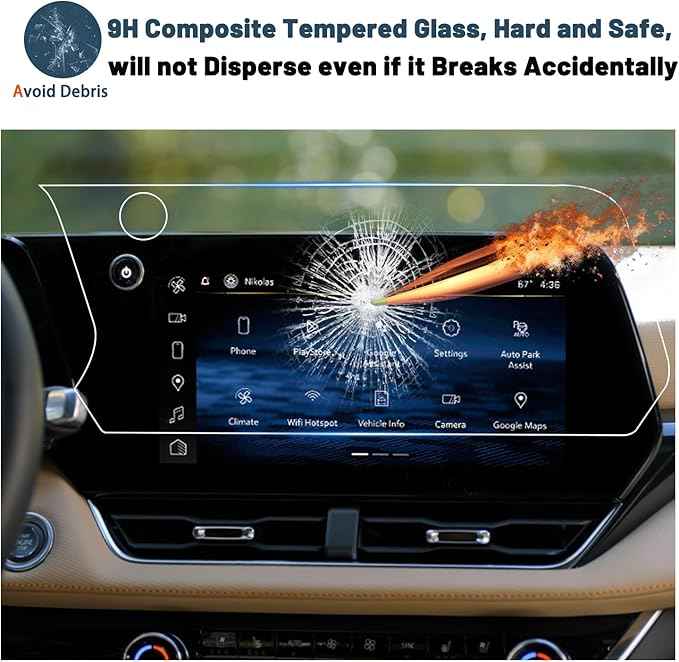 2025 2026 Equinox Screen Protector for 2026 Chevy Equinox 11" Dashboard & 11.3" GPS Display Touch,9HD Anti-glare Scratch Tempered Glass Compatible with 2025 2026 Chevy Equinox LT/RS/ACTIV Accessories