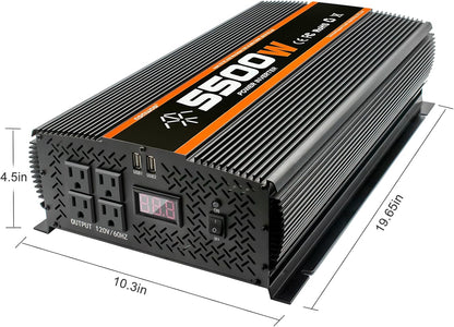 5500 Watt Inverter 5500W Inverter 12V to 110V/120V Power Inverter Truck RV Solar Power Inverter 5000 watt Inverter 12V to 110V Converter with LCD Display