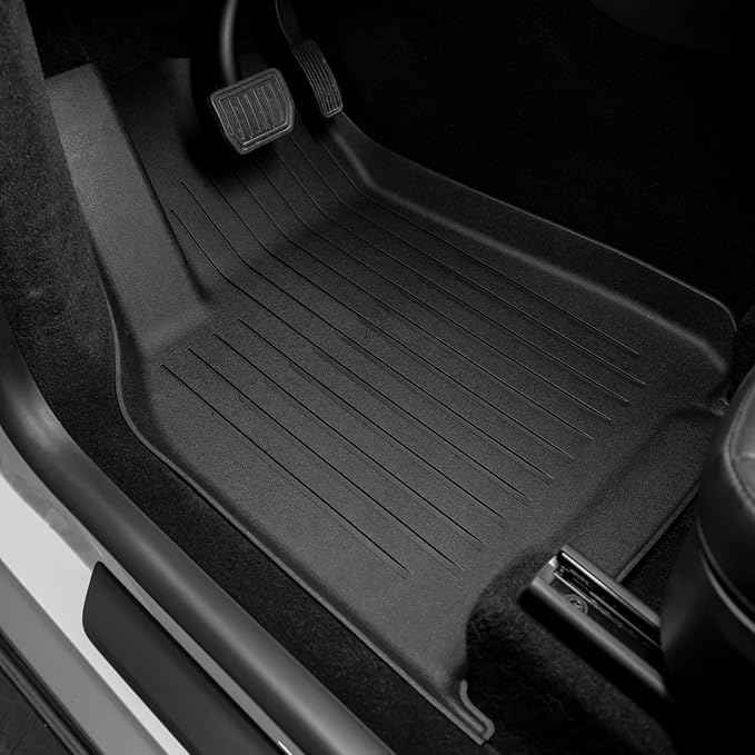 SUPER LINER Tesla Model Y Juniper Floor Mats 2025 2026 | Custom Fit All-Weather 9-Piece Set Includes Cargo Mat | Seat Back Cover Protector |Trunk Mats & Accessories