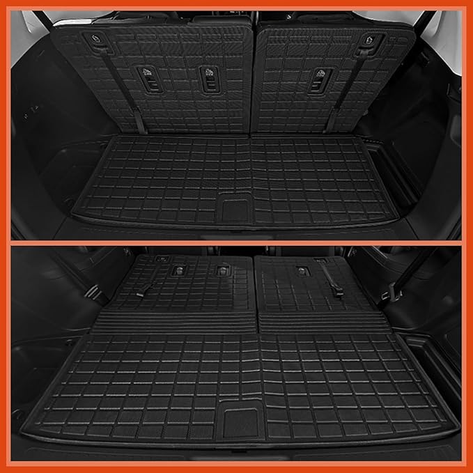 Custom Fit Floor Mats for Ford Explorer (6 Seats) 2020-2025 2026, All Weather TPE Floor Liners with Trunk Mat & Backrest Protectors, Odorless Full Set Interior Accessories