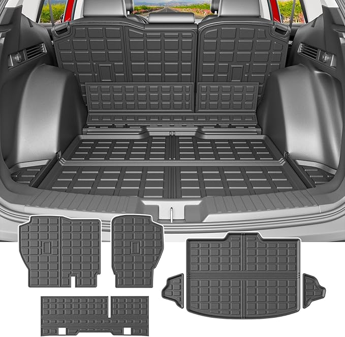 powoq Fuel Cargo Mat Compatible with 2023 2024 2025 2026 Honda CRV Trunk Mat TPE Trunk Liner Backrest Cargo Liner Replacement for 2023 2024 2025 2026 Honda CRV Accessories (Fit Fuel Lower Deck)