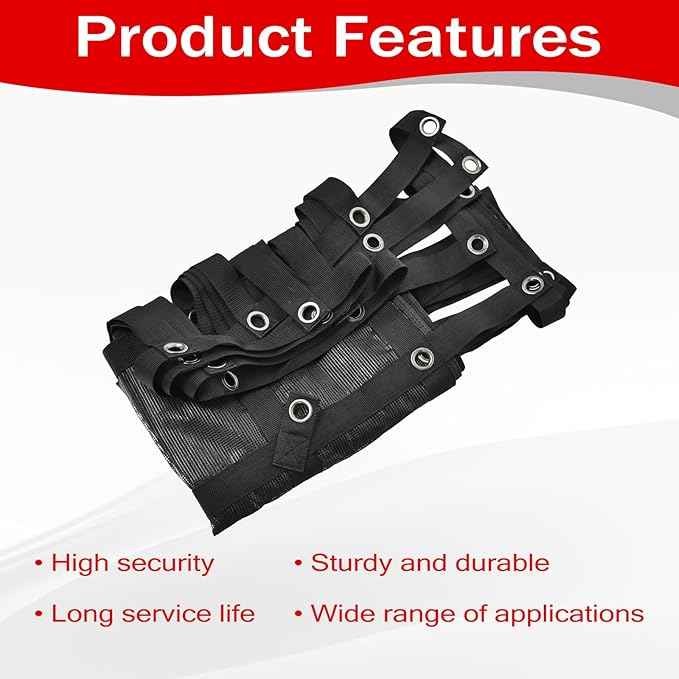 Heavy Duty 57" x 72" Truck Bed Cargo Net with Adjustable Cam Buckles & S-Hooks & Cross Strap,4.75' x 6' Cargo Net with 1500LBS Capacity for Pickup Truck Bed Trailer SUV Jeeps