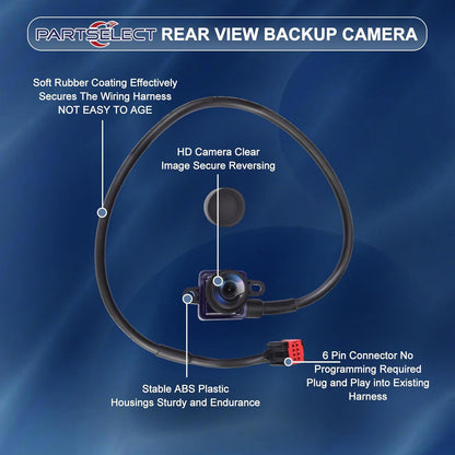 Rear View Backup Camera Replacement for Ram ProMaster 1500 2500 3500 2018 2019 2020 2021 3.6L V6 Back Up Camera Replaces OE 68417057AA