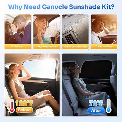 Sunshades for 2015-2020 Ford F150 SuperCrew 4 Door Accessories Sun Shade Side Rear Window Shade Cover Sun Visor Shield Privacy Protection for Camping Keep Vehicle Cool Black 5PCS
