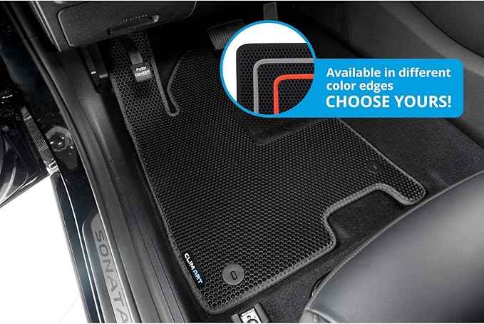CLIM ART All-Weather Car Floor Mats Compatible with Hyundai Sonata 2020-2026/Kia K5 2021-2026, Custom-Fit Heavy-Duty Floor Liners for Cars & SUVs, Car Accessories for Men & Women, Black - FL011520234