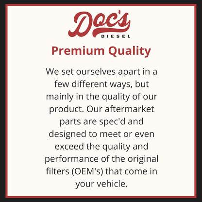 Doc's Diesel Engine Air Filter | Compatible with RAM 6.7L Cummins 2500, 3500, 4500, 5500 2007+ | Replaces 53034051AB