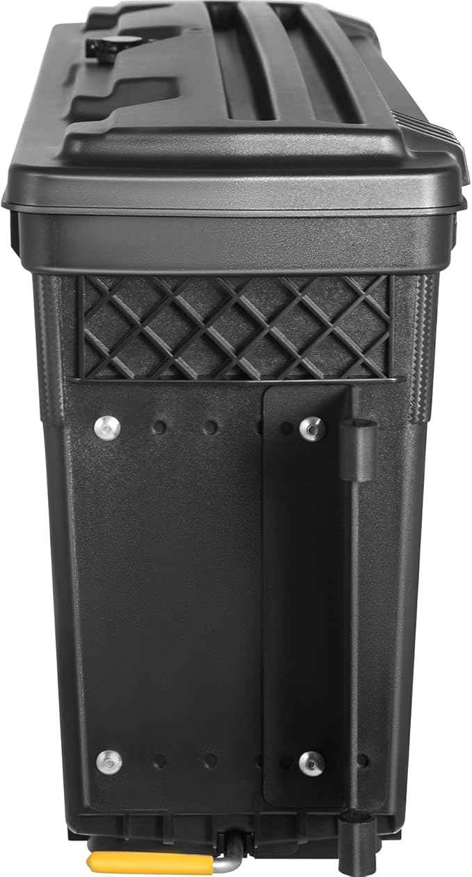 VEVOR Truck Bed Storage Box, Lockable Lid, Waterproof ABS Wheel Well Tool Box 6.6 Gal/20 L with Password Padlock, Compatible with Dodge Ram 1500 2019-2021, Passenger Side, Black