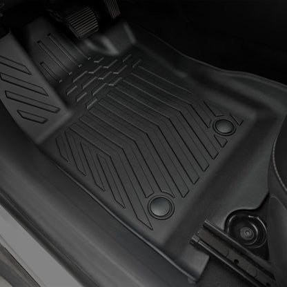 Floor Mats Set for 2017-2025 Jeep Compass Accessories(New Body Style 2nd Generation), Full Coverage All Weather Floor Mats with Cargo Mat TPE Includes Backrest Protectors & Door Sill Guards