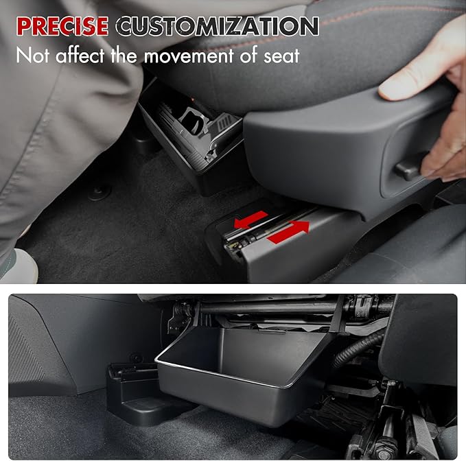 Mabett Under-Seat Storage Box for Ford Maverick Power Seat 2022-2025, Front Row Electric Seat Underseat Organizer Accessories