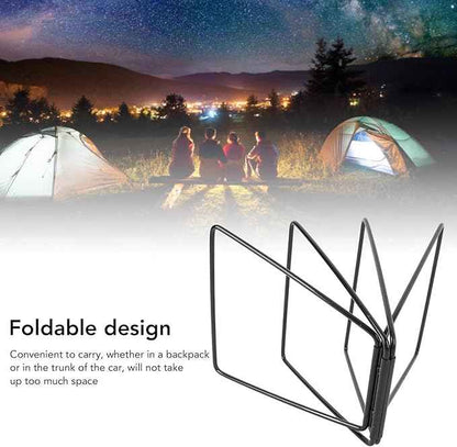 Srliya Cooler Stand, Stainless Steel Camping Storage Box Holder Rack for Outdoor, Folding with Carry Bag, for Hiking BBQ Fishing Picnic