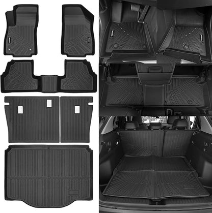 Custom Fit Floor Mats for Chevrolet/Chevy Trax 2014-2023, All Weather TPE Floor Liners with Trunk Mat & Backrest Protectors, Odorless Full Set Interior Accessories