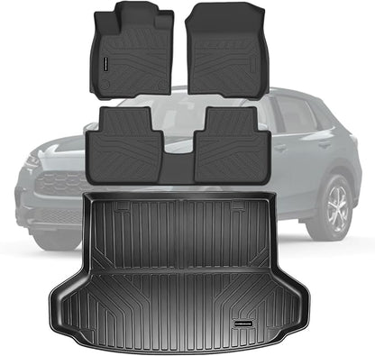 All Weather Car Floor Mats & Cargo Liner for 2023 2024 2025 2026 Honda HR-V Custom Fit HR-V Hybrid Accessories