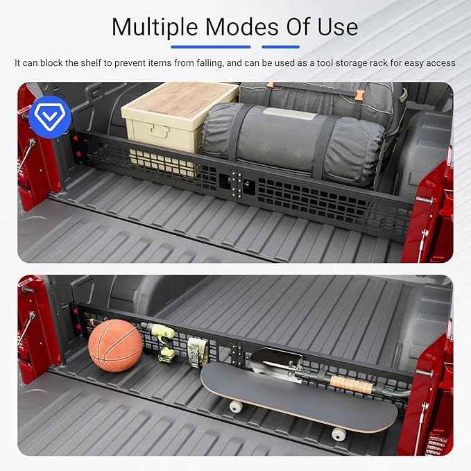 Truck Bed Divider Compatible with 2019-2026 Chevy Silverado GMC Sierra 1500 20-26 2500HD 3500HD Cargo Manager Molle Panel Replacement for 2019-2026 Chevy Silverado Accessories