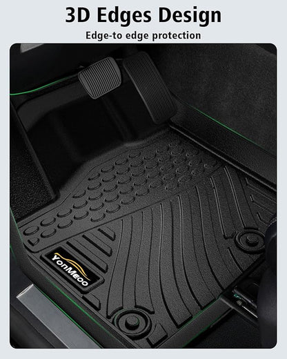 Floor Mats Custom for Nissan Rogue 2021-2025 2026 Trunk Mat with Backrest Mat (NOT for Sport) All Weather TPE Cargo Liner Anti-Slip Full Set for Rogue Accessories (Trunk Mat+Backrest Mats+Floor Mats)
