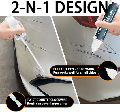 Rallye Red(R-513) Touch Up Paint Compatible with Honda, Car Paint Pen Scratch Repair Two-In-One Touch Up Paint, Premium Car Scratch Remover for Deep Scratches