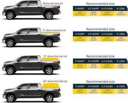 Waterproof Gladiator Cargo Net- Heavy Duty Truck Cargo Net Tarp (MGW-100) Medium: 6.75' x 8'