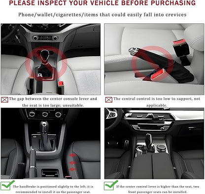 Car Armrest Storage Box Organizer for Tesla Model 3 Model X Model Y Model S, Forearm Wrist Support Adjustable Center Console Armrest Pad Car Seat Gap Filler Organizer