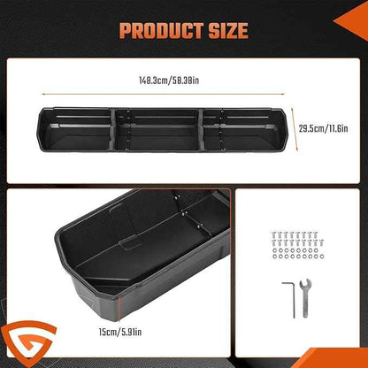 GEARLAST Underseat Storage, Real Under Seat Organizer Compatible with Ram 1500 Crew Cab 2019-2025 Real Under Seat Organizer