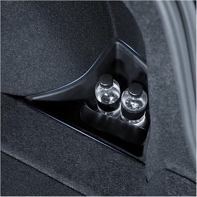 2pcsTrunk Side Storage Box Storage Box With 2 Cover Plate Compatible For Tesla Model 3 2024 Highland Car Accessories Replace Components (Color : 4PCS)