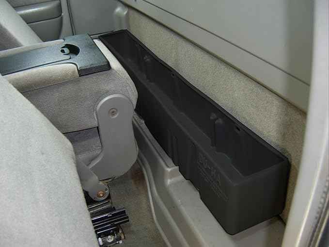 DU-HA 10026 Black Behind-the-Seat Storage Fits 99-07 Chevrolet Silverado and GMC Sierra Regular Cab