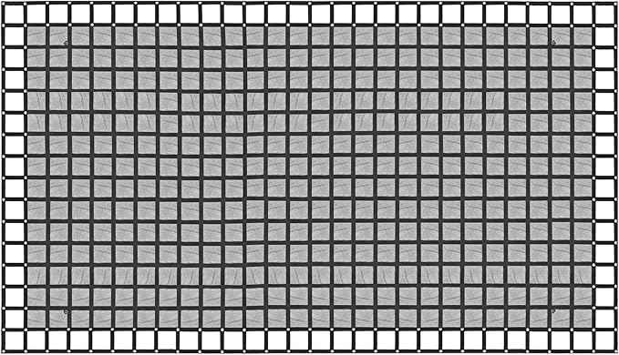 Heavy Duty 126" x 222" Truck Bed Cargo Net with Adjustable Cam Buckles & S-Hooks & Cross Strap,10.5' x 18.5' Cargo Net with 1500LBS Capacity for Pickup Truck Bed Trailer SUV Jeeps