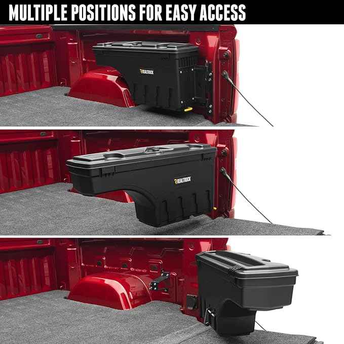 RealTruck UnderCover SwingCase Truck Bed Storage Box | SC102D | Fits 2004 - 2012 Chevy/GMC Colorado/Canyon Drivers Side