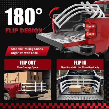 Truck Bed Extender—55"-63" Adjustable Length, Aluminum Retractable Tailgate Extender, Bed Extenders for Trucks Fits for Ford F150, Titan Pickup Truck, Silverado, GMC Sierra, Tundra, Ram 1500/2500/3500