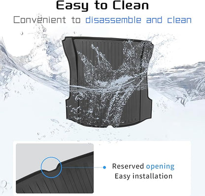 All Weather Cargo Liners for Tesla Model 3 Trunk Mats,Front and Rear Trunk Tray Mats Protector 2021 2022 2023 Accessories