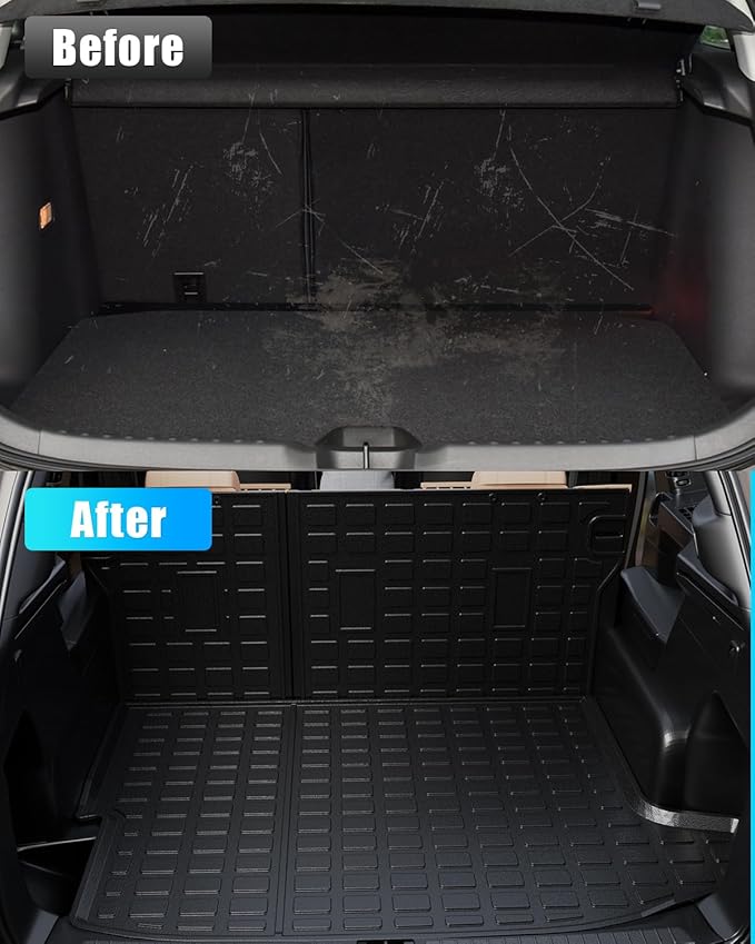 Cargo Liner Compatible with 2024 2025 2026 Chevrolet Trax Buick Envista Trunk Liner Cargo Mat TPE Back Seat Cover Protector 2024 Chevy Trax Accessories (Trunk Mat with Backrest Mat)
