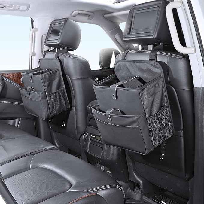 Car Seat Organizer，Universal Fit for Front & Back Seats-Hanging Letters/Legal Folders/Laptops and Tablets，Compatible with Cars, Trucks, and Vans
