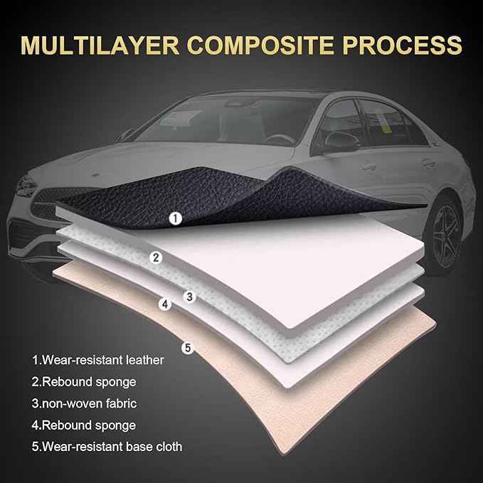 Car Seat Covers Fit for Nissan Altima 2010-2024 2025 2026 : Luxury Leather Automotive Front Seat Covers, Car Seat Protector(2PCS Front, Black&Redline)