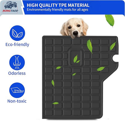 Rongtaod Cargo Mat Compatible with 2010-2024 Toyota 4Runner 5 Seats Trunk Mat Cargo Liner Back Seat Cover Protector 2023 Toyota 4 Runner Accessories (Trunk Mat+Backrest Mats,Fit Without Sliding Tray)