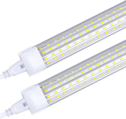 (20-Pack)4FT LED Shop Light Fixture, 72W 6000K Cold White 9500LM Super Bright T8 Integrated LED Tube, 4 Rows Linkable Shop Lights, T8 LED Tube Lights, 4 LED shop lights for garage 4 foot with plug