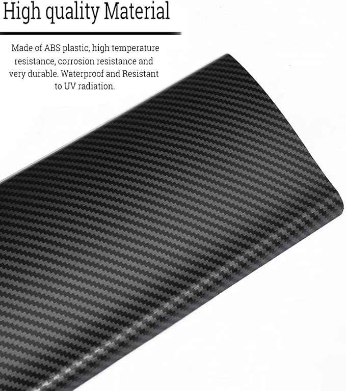Dashboard Cover and Front Door Cover Compatible with Tesla Model 3（2017-2023） and Model y（2019-2024） (Matte Carbon Fiber Dashboard 2pcs only)