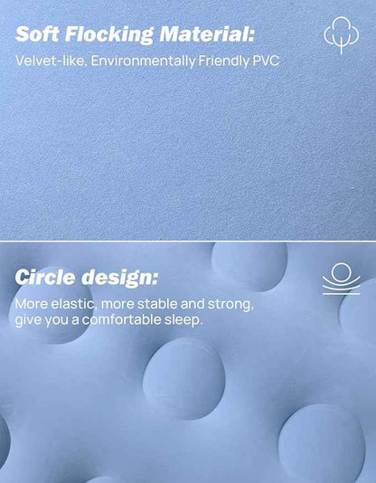 JOYTUTUS 6.4-6.7Ft Truck Bed Air Mattress with Built-in Cup Holder,Thickened Inflatable Full Size Regular Truck Beds, with Air Pump&2 Pillows