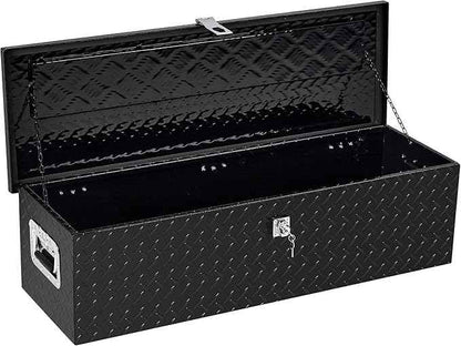 GAOMON Large Tool Box Truck Bed Toolboxes Aluminum Heavy Duty Waterproof Free Assemble Tool Organizer Chest Cabinet Toolbox with Side Handles for Pick Up Trucks RV Trailer (Black, 39x13x9.6 Inch)