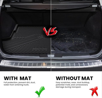 LASFIT Cargo Mat for Subaru Outback 2020-2025, All Weather TPE Custom Fit Easy Clean Durable No-Curling Trunk Mat for Outback 2025 2024 2023 2022 2021 2020 Trunk Liner, Black