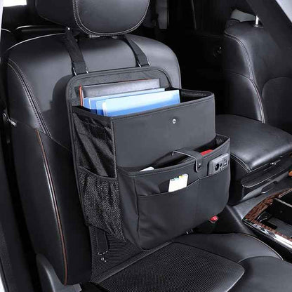 Car Seat Organizer，Universal Fit for Front & Back Seats-Hanging Letters/Legal Folders/Laptops and Tablets，Compatible with Cars, Trucks, and Vans