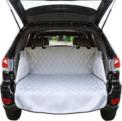 Jumbl Cargo Liner for SUV's and Cars, Waterproof Material, Non Slip Backing, with Side Walls Protectors, Extra Bumper Flap Protector, Large Size - Universal Fit