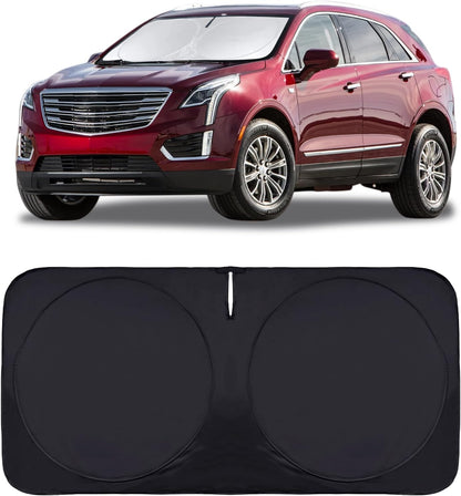 for Cadillac Escalade SRX XT5 XT6 STS DTS XT4 DeVille 2017 2018-2022 2023 2024 Windshield Sun Shade- Car Sunshades for Front Windows Shield Cover Custom Fit Cadillac SRX 2025 Accessories Sun Visor