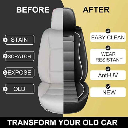 Car Seat Covers Fit for Nissan Altima 2010-2024 2025 2026 : Luxury Leather Automotive Front Seat Covers, Car Seat Protector(2PCS Front, Black&Grey)