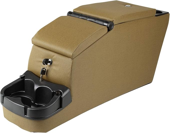 RAMPAGE PRODUCTS Locking Center Console for Jeep CJ/Wrangler YJ | Spice Denim | 31617 | Fits 1976-1983 Jeep CJ5 / 1976-1986 Jeep CJ7 / 1987-1995 Wrangler YJ