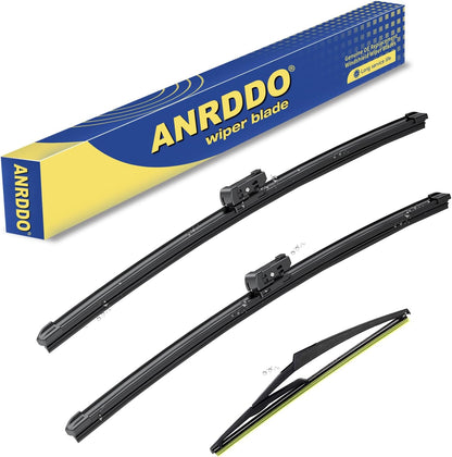 3 wipers Factory Replacement for Benz GL-Class 2013-2016 GL450 GL350 GL550 ML-Class 2012-2015 ML350 ML550 ML63 GLE-Class 2016-2017 Original Equipment Wiper Blades 26"+23"+12"(Set of 3) Top Lock