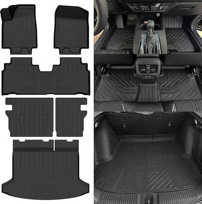 Custom Fit Floor Mats for 2024 2025 2026 Honda Prologue/Chevrolet Blazer EV, All Weather TPE Floor Liners with Trunk Mat & Backrest Protectors, Odorless Full Set Interior Accessories