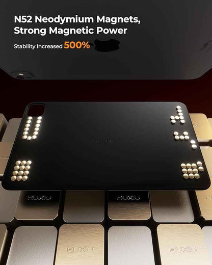 KU XIU Magnetic iPad Holder for Car Headrest,Backseat Tablet Car Mountfor iPad Pro 13" M4 (2024) Only,iPad Car Holder Back Seat Travel Accessories Long Road Trip Essentials for Kids