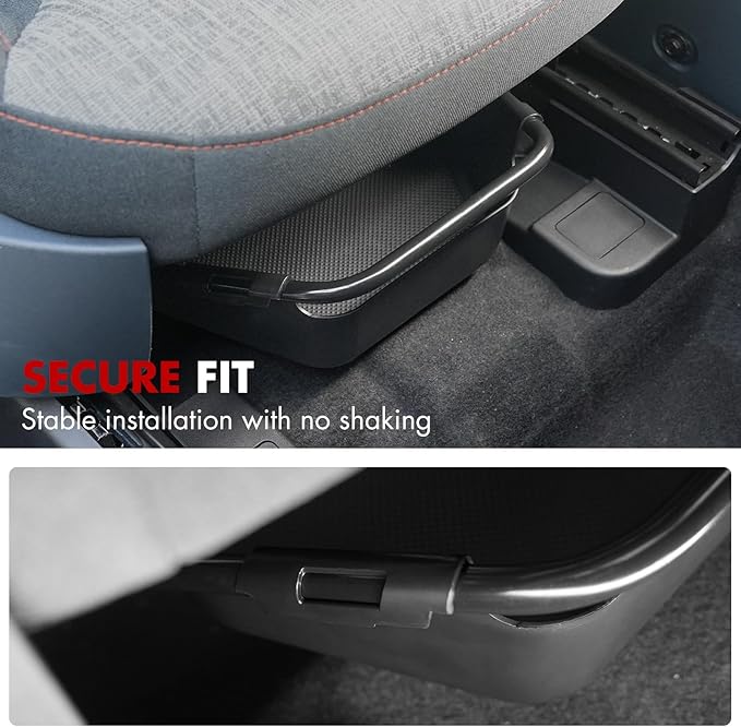 Mabett Under-Seat Storage Box for Ford Maverick Manual Seat 2022-2025, Front Row Manual Seat Underseat Organizer Accessories