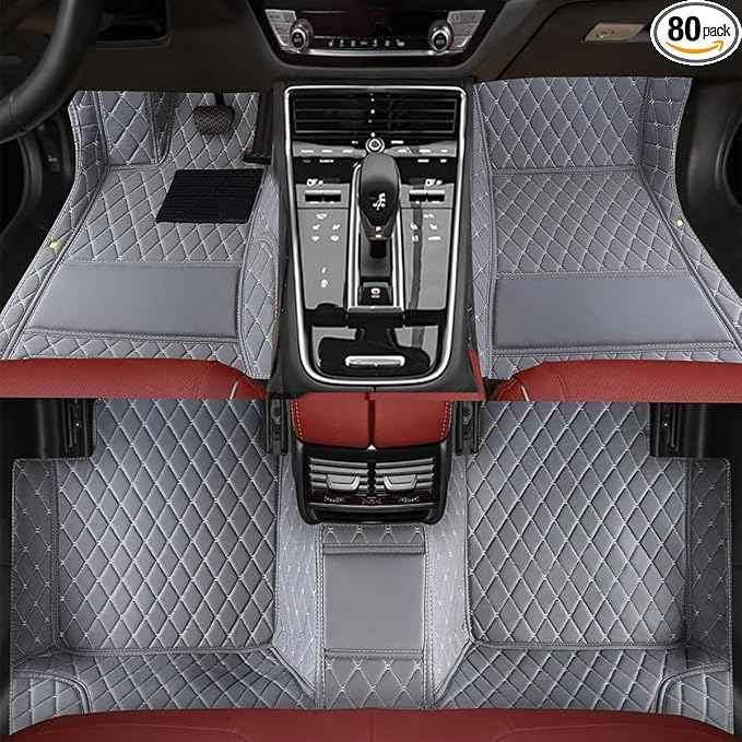 TREGOO All-Weather Anti Slip Floor mat is Suitable mats for floo of All for Tesla Models from 2012 to 2025 (Grey)