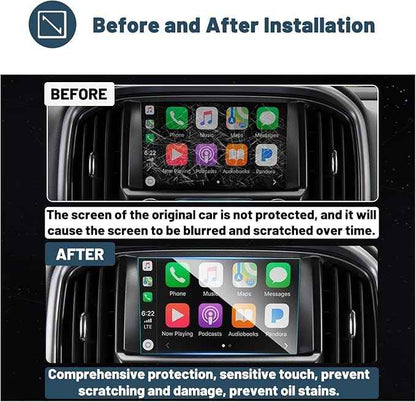 Ruiya Screen Protector for (2018~2022) Chevy Colorado/(2015~2022) GMC Canyon/(2015~2020) GMC Yukon & Chevy Suburban/Tahoe 8" Display Touch Screen,9 HD Anti-glare Tempered Glass