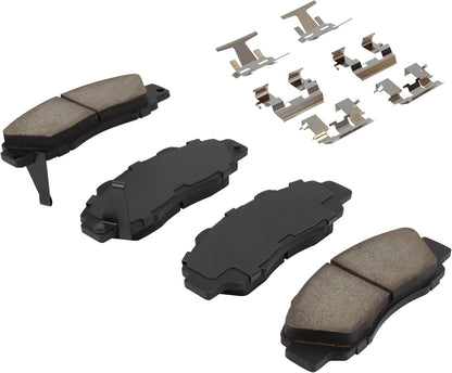 Premium Ceramic Front Brake Pads (1001-0503C) Compatible with 1991-2002 Acura/Honda/Isuzu (Accord/CL/CR-V/Integra/Legend/Oasis/Odyssey/Prelude/RL/TL/Vigor)